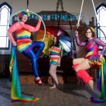 Rainbow dance costumes